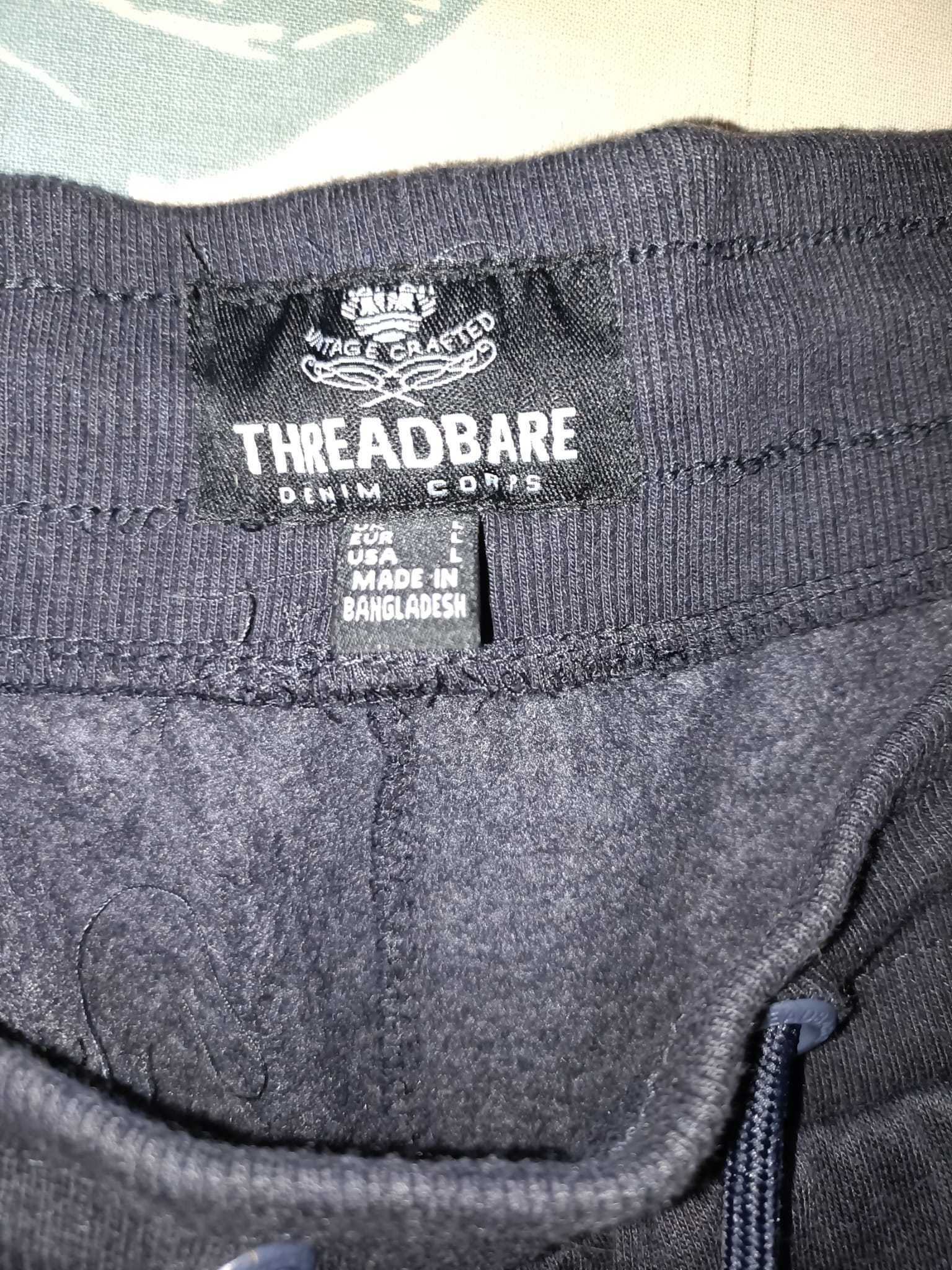 Threadbare czarne spodnie dresowe męskie L