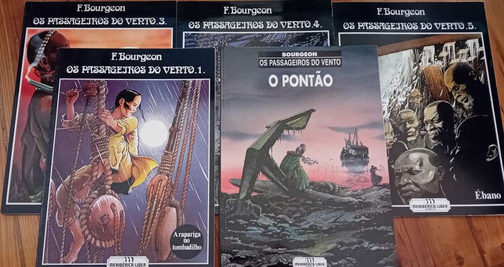 BD: Os Passageiros do Vento, Bourgeon, 5 vols.