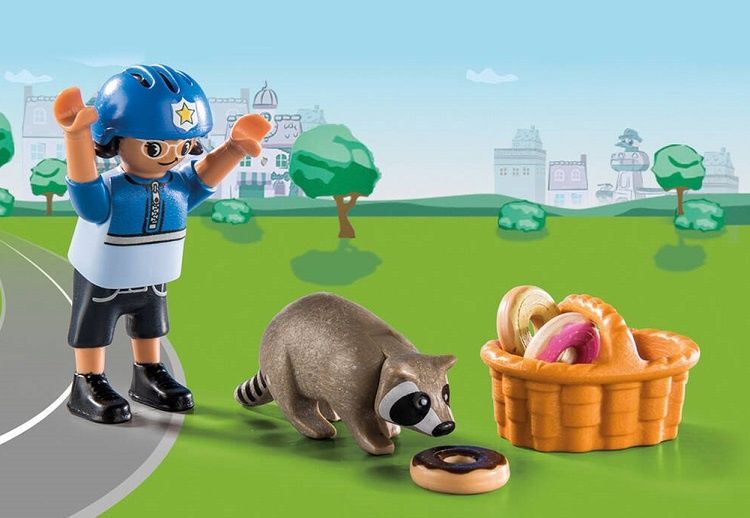 Playmobil apanha o ladrão com bicicleta NOVO