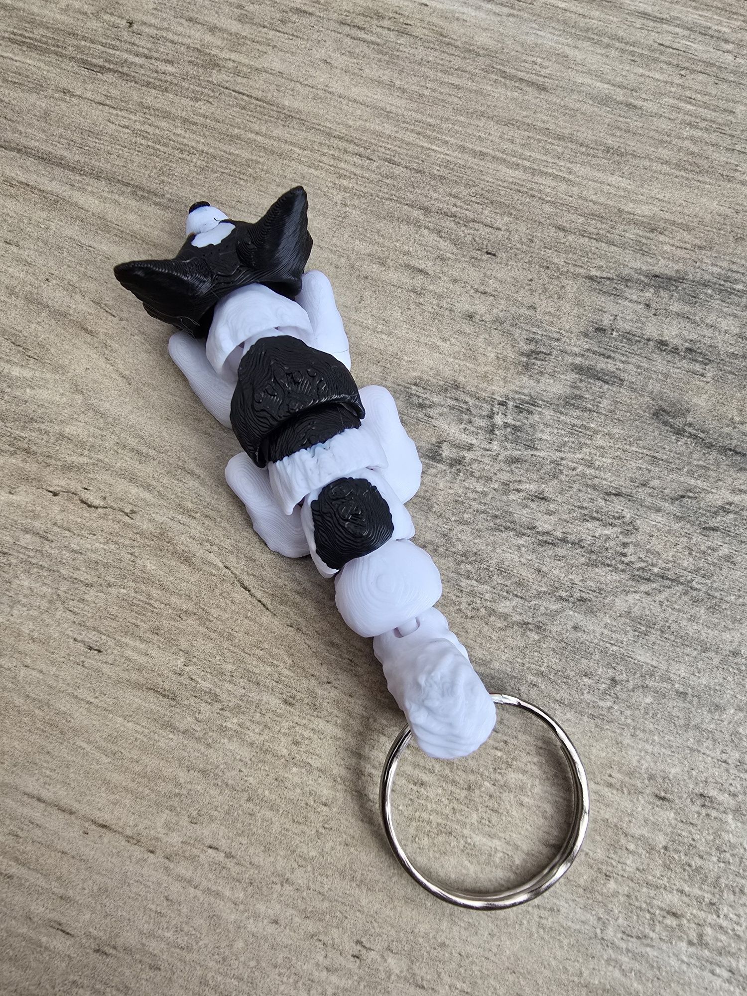 Breloczek Papillon 3d - Seria Psów Brelok Druk3d fidget Keychain