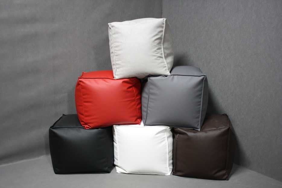 Nowa pufa sakwa taboret miękka kwadratowa - różne kolory - BGM24.pl