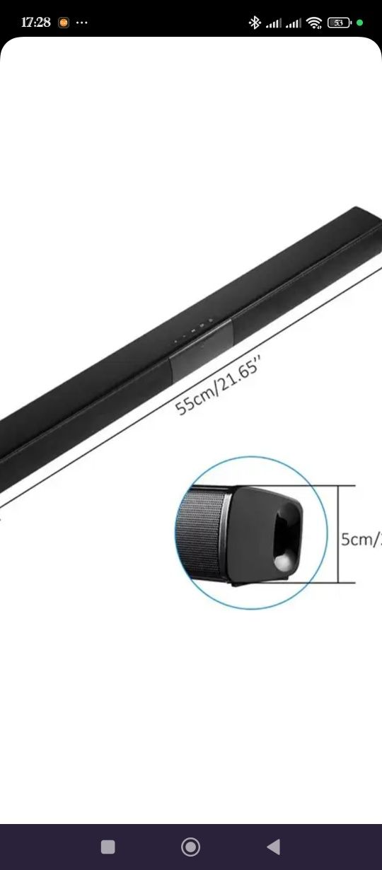 Саундбар Somostel H-330 20w 4 динамика Bluetooth с RGB подсветкой