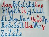 Ruchomy alfabet Montessori nauka liter pisania i czytania dla dzieci