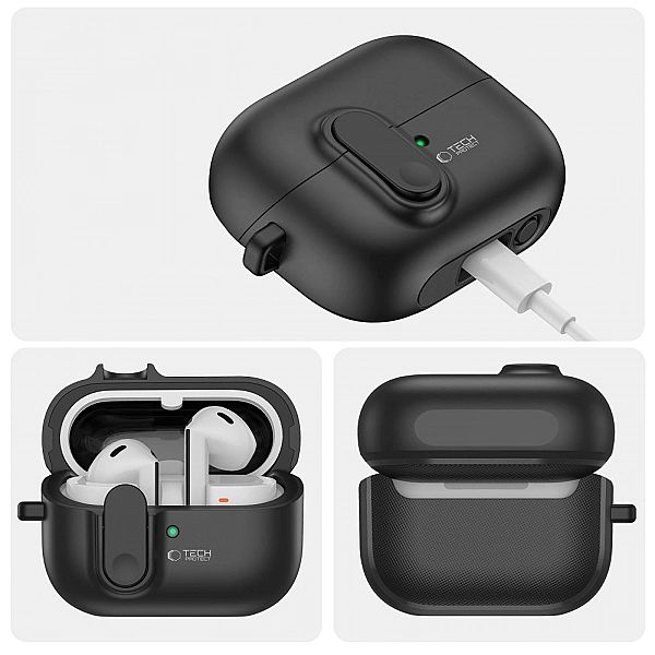 Tech-Protect Slim Hook Samsung Galaxy Buds 3 / 3 Pro Black