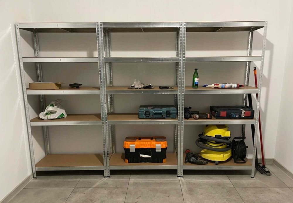 (Trzeci -50%+Darmowa Wysyłka) SOLIDNY Regał Magazynowy 180x90x40cm