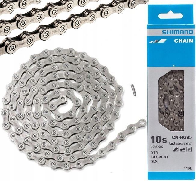 Łańcuch Shimano XT XTR SLX CN-HG95 10rz. + Pin Oryginał