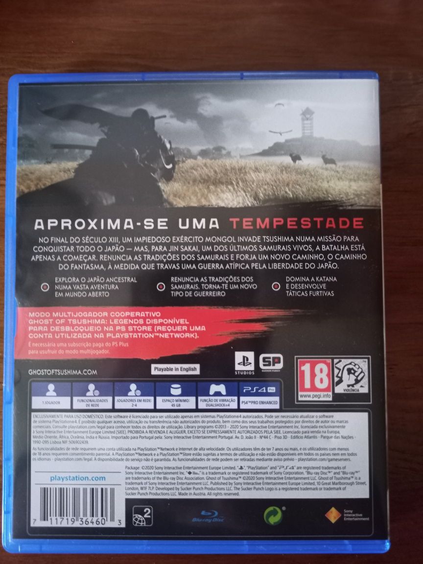 Jogo PS4 Ghost of Tsushima PlayStation 4