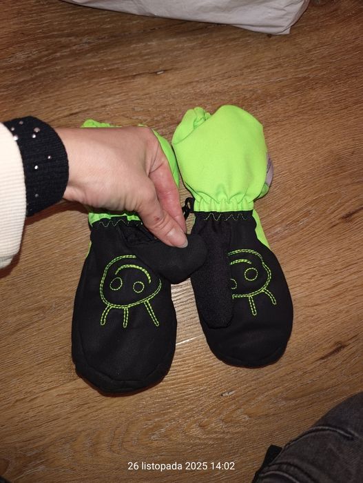Rękawice narciarskie gomowane od spodu 110/116