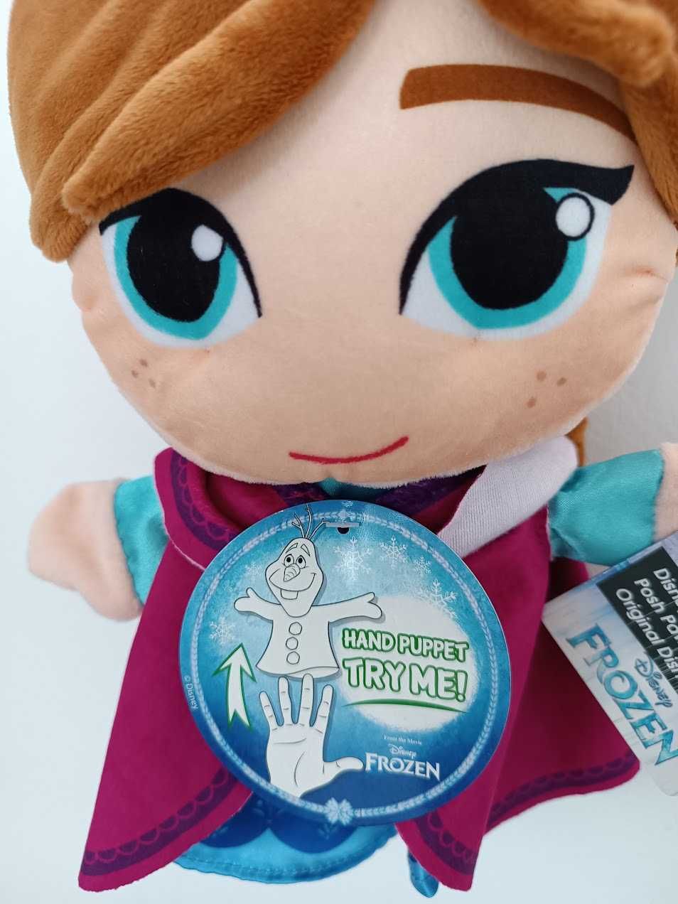 PROMO:Peluche Frozen Anna Hand Puppet 25cm