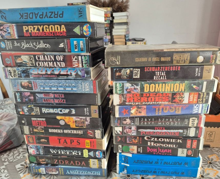 Kasety VHS zestaw Sprawne, Oryginalne