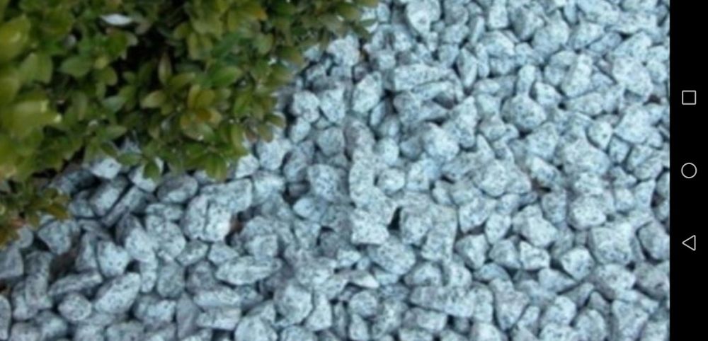 Kruszywo ozdobne granitowe dalmatyńczyk kamienie Ogrodowe