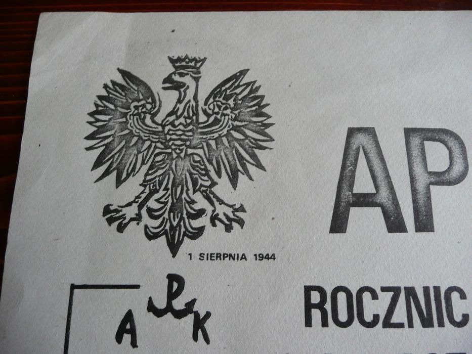 NSZZ Solidarność POLSKA WALCZĄCA - grafika, plakat - KALISZ