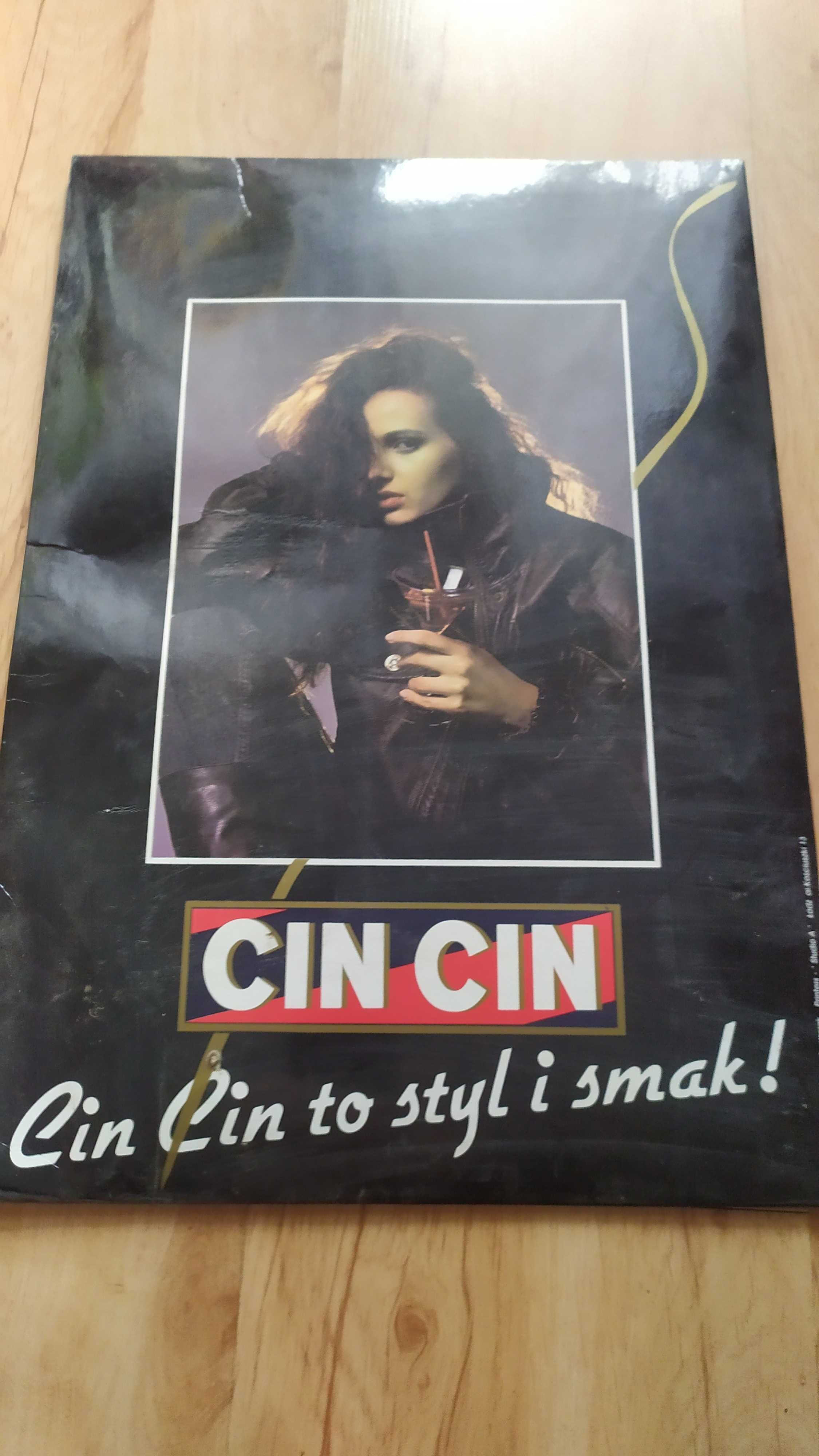 Cin Cin reklama tektura PRL