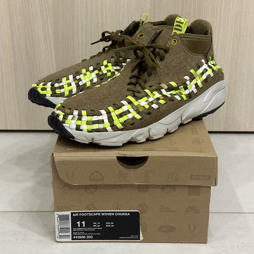 Оригінальні кросівки Nike Air Footscape Woven Chukka розмір 11us