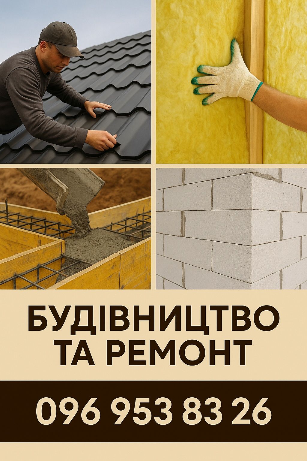 Будинок під ключ. Дах, фундамент, кладка — Фастів