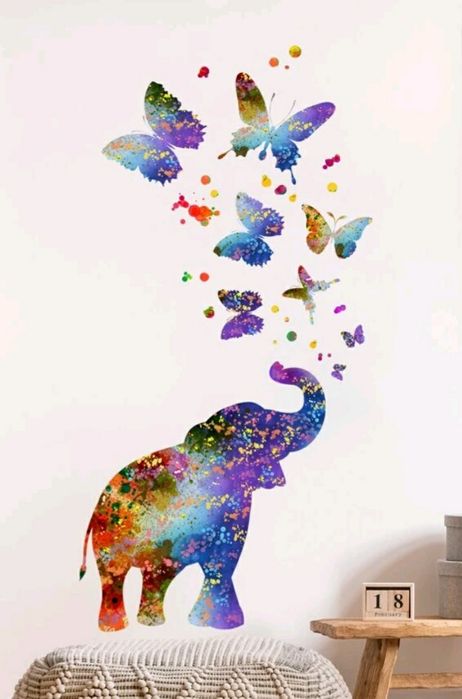 Naklejka ścienna słonik