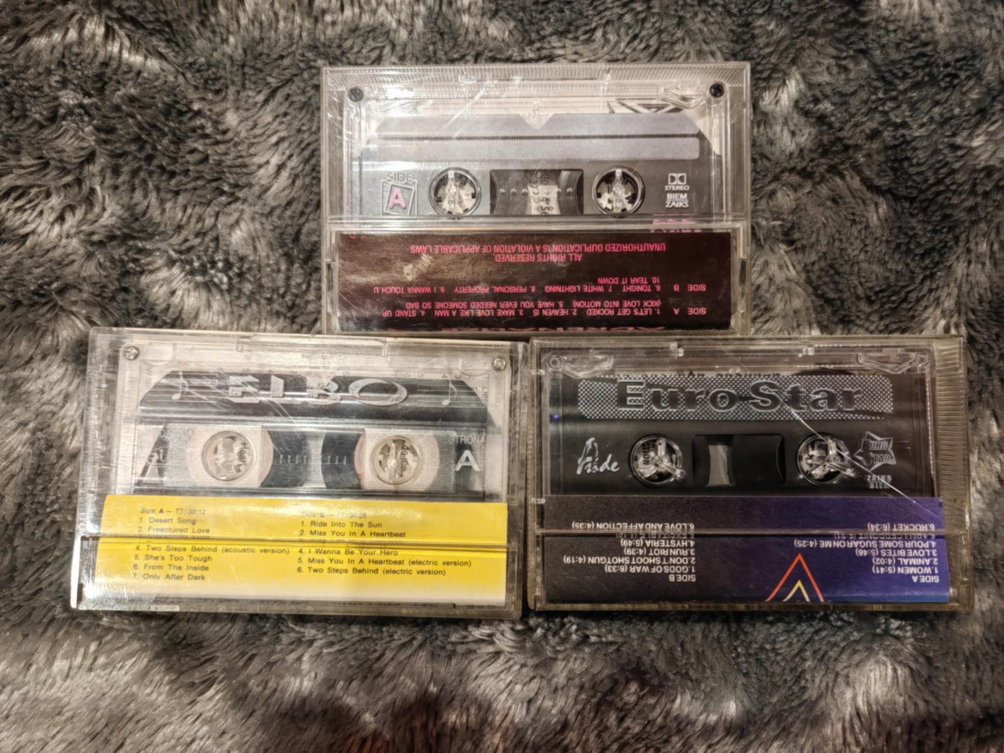 3x kaseta Def Leppard Adrenalize Retro Active Hysteria VG+