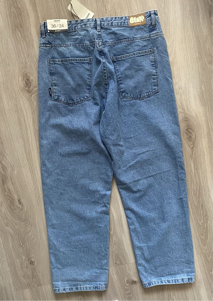 Spodnie jeansowe męskie baggy luźne Cropp XL/XXL nowe z metkami