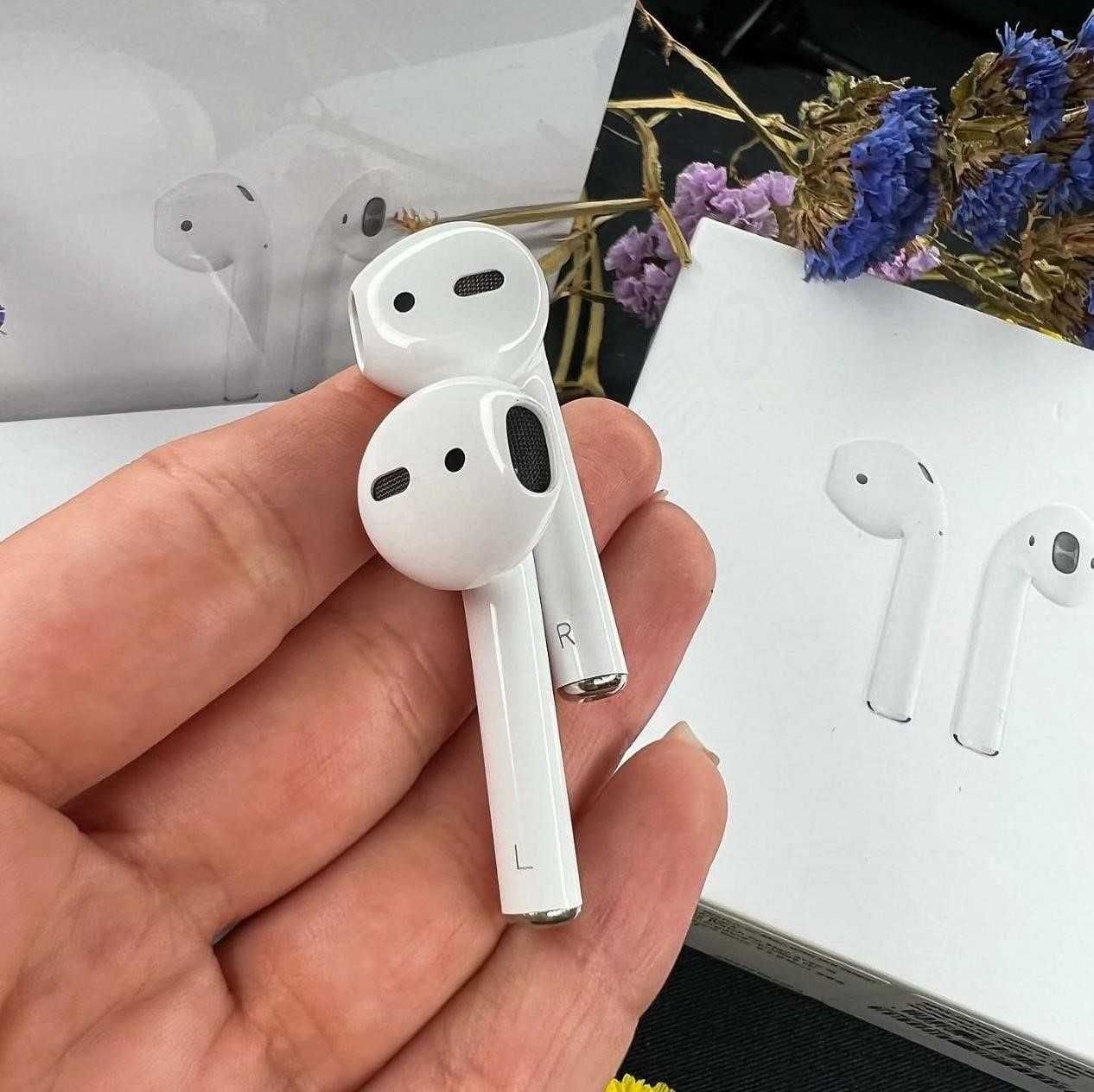 Бездротові навушники AirPods 2 Premium якості + чехол у подарунок