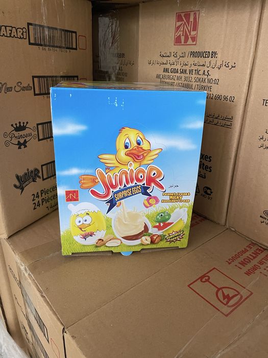 Jajko Niespodzianka czekoladowe  dla dzieci 24 szt PROMOCJA !