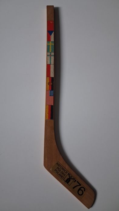 Hokej Mistrzostwa Świata Katowice 1976 mini Kij hokejowy