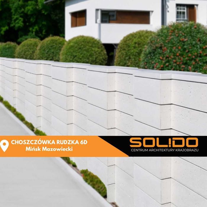 Bloczek, pustak ogrodzeniowy JONIEC roma mega/ ogrodzenie modułowe