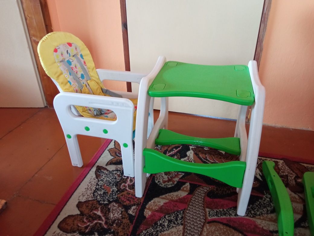 Krzesełko do karmienia stolik Kinder Prince3w1 rośnie z dzieckiem