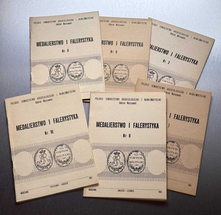 6 rzadkich broszur Medalierstwo i Falerystyka.