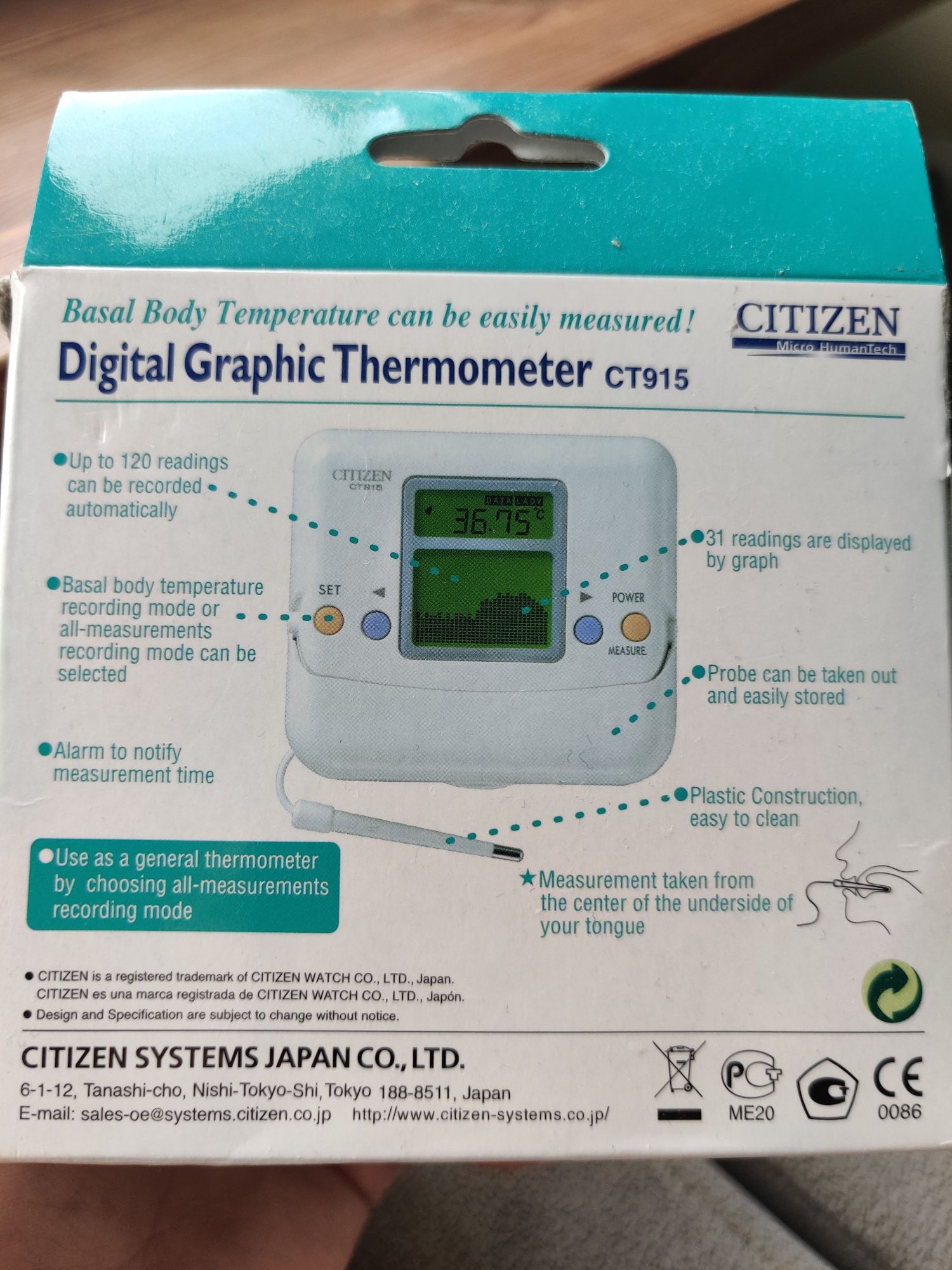 Termometr owulacyjny Citizen CT915