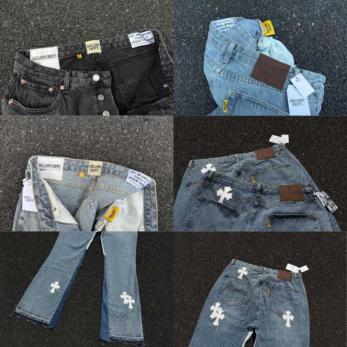 Штани Gallery Dept x Chrome Hearts Flared Jeans фларед джинси opium
