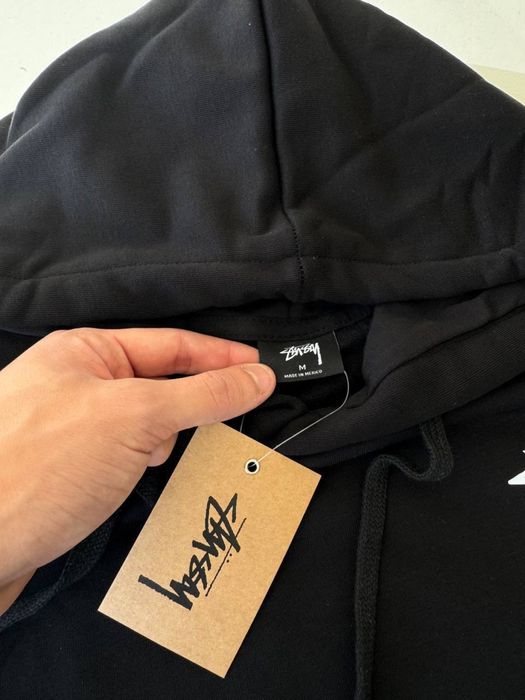Чорне худі Stussy 8 ball/ біла кофта стуссі / светр стюссі з лого