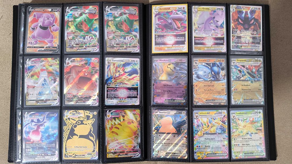 Binder cartas Pokémon v, vmax VSTAR