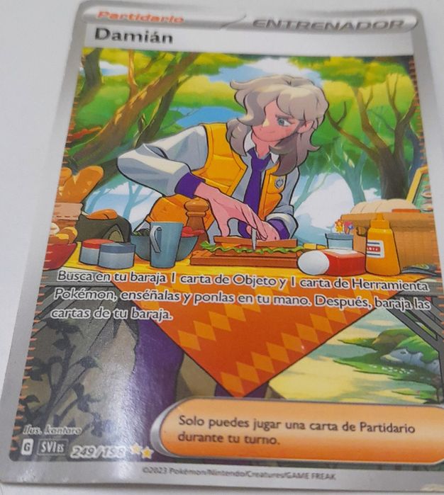 Carta Damián  249/198 - Pokemon - Bom estado 
Arven - 249/198 - SV01:
