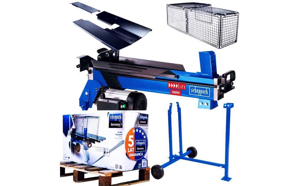 7 TON Mocna ŁUPARKA Hydrauliczna do Drewna Scheppach Drzewa Nowa