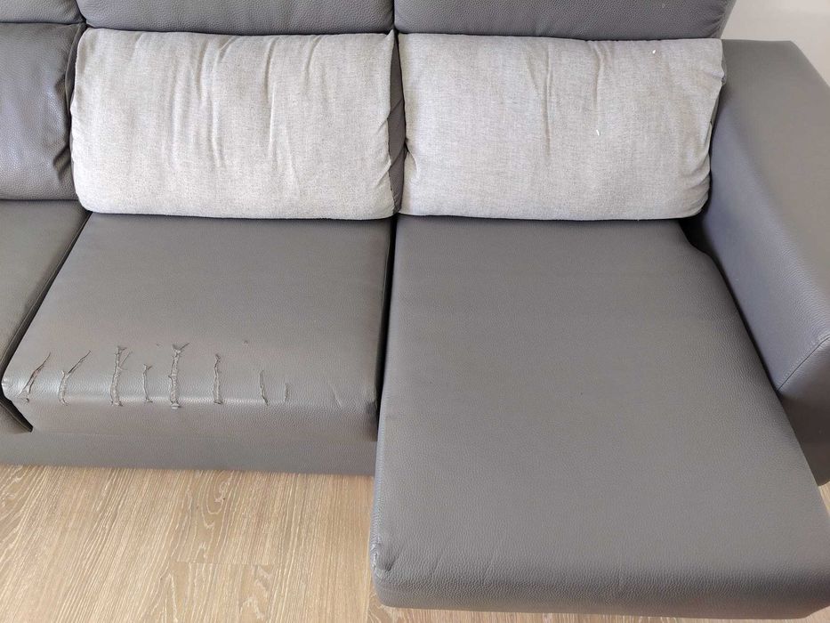 Sofá cinzento 3 lugares