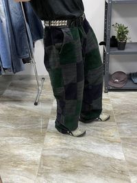 Широкі Tommy Hilfiger patchwork вельветові штани rap grange пачворк