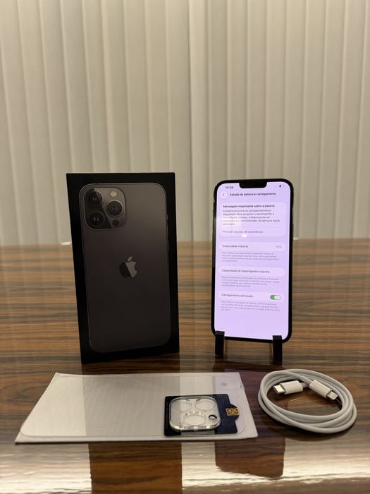iPhone 13 Pro Max + Carregador Original e Película