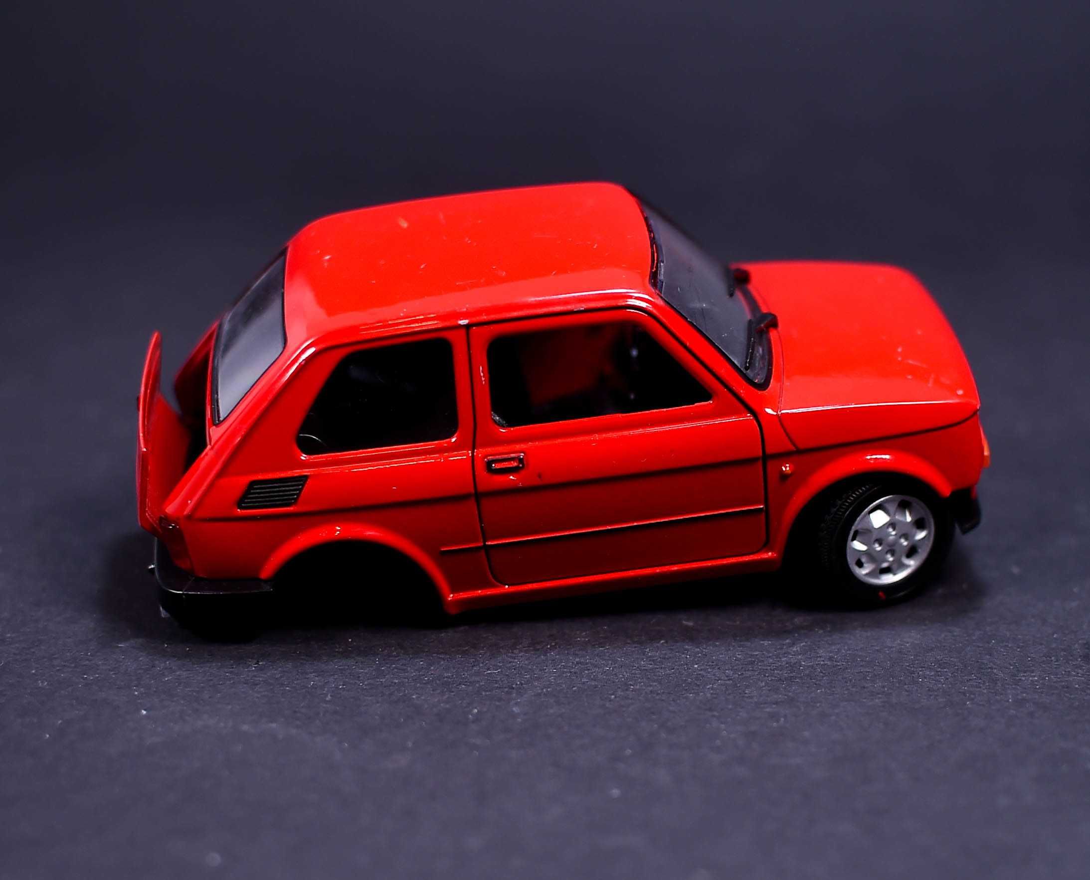 Samochodzik # Welly NO.24066 Fiat 126 (Brak Koła i zderzaka) 1:21