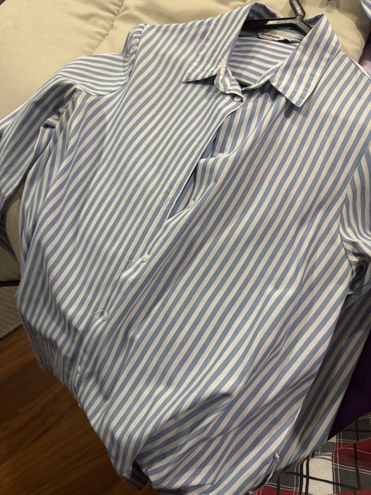 Camisa comprida de riscas