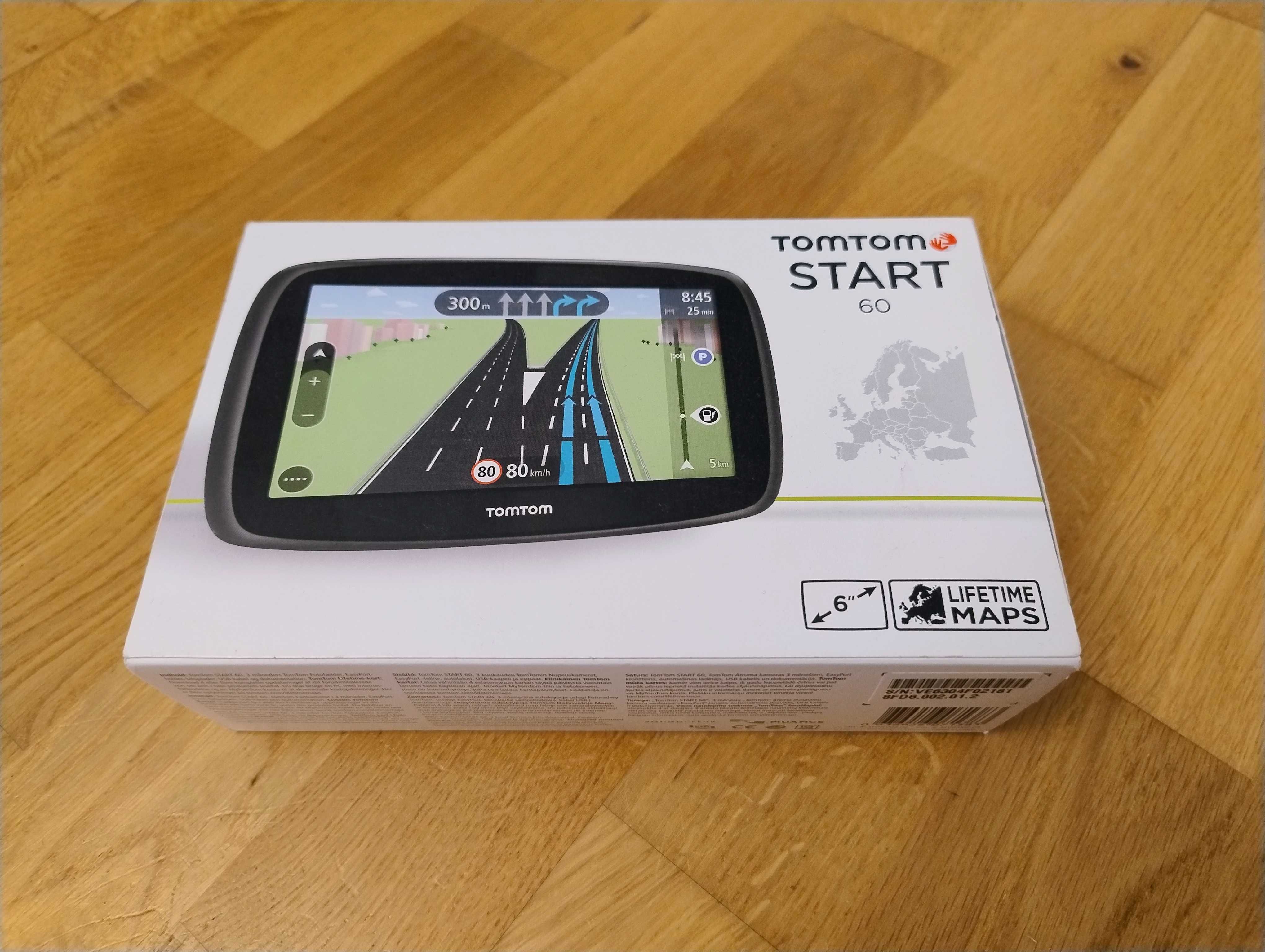 TomTom Start 60 – nawigacja GPS – komplet – uszkodzona, nie włącza się