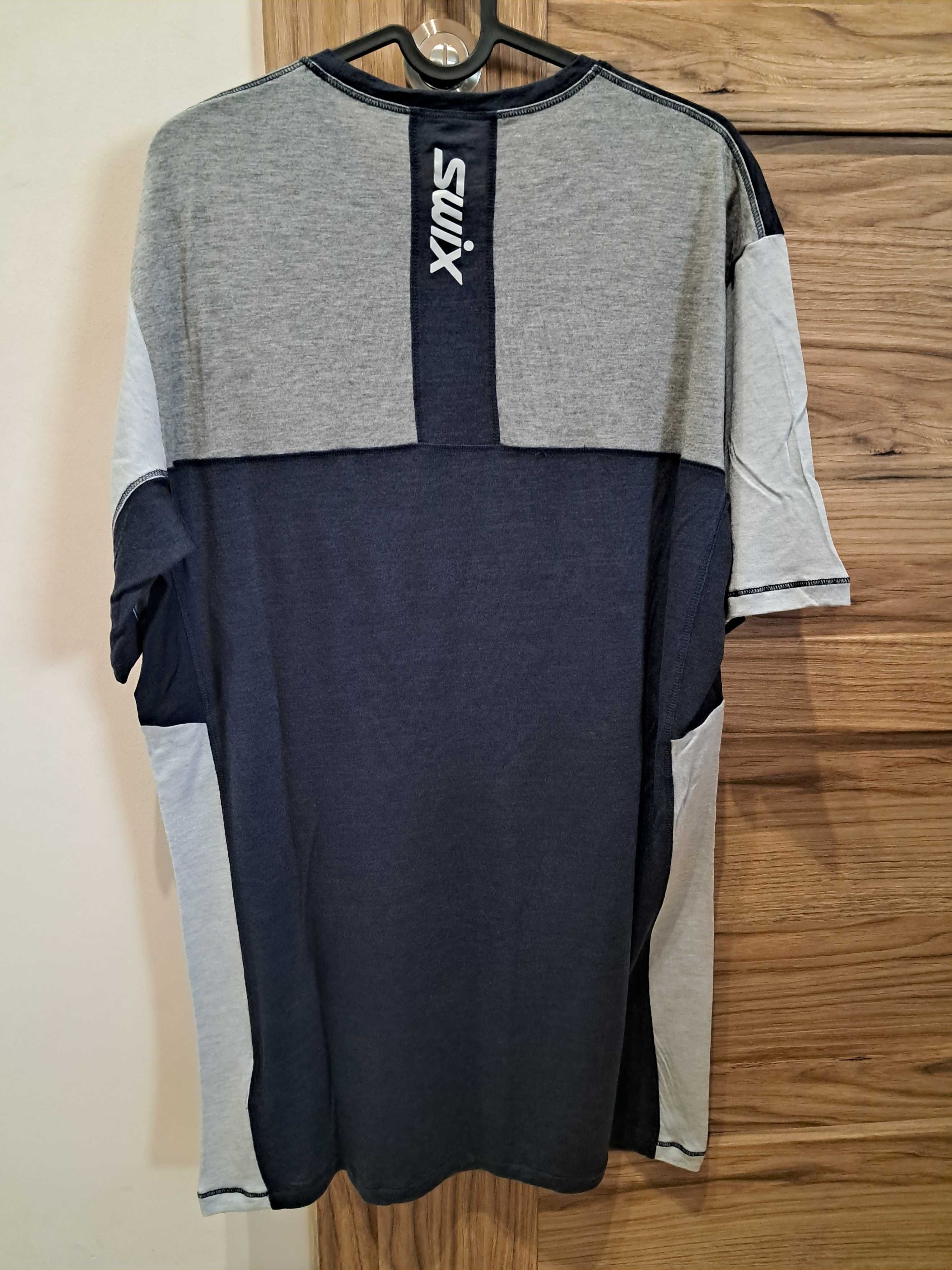 Koszulka, t-shirt Swix, merino wool, wełniana, r. XL/XXL