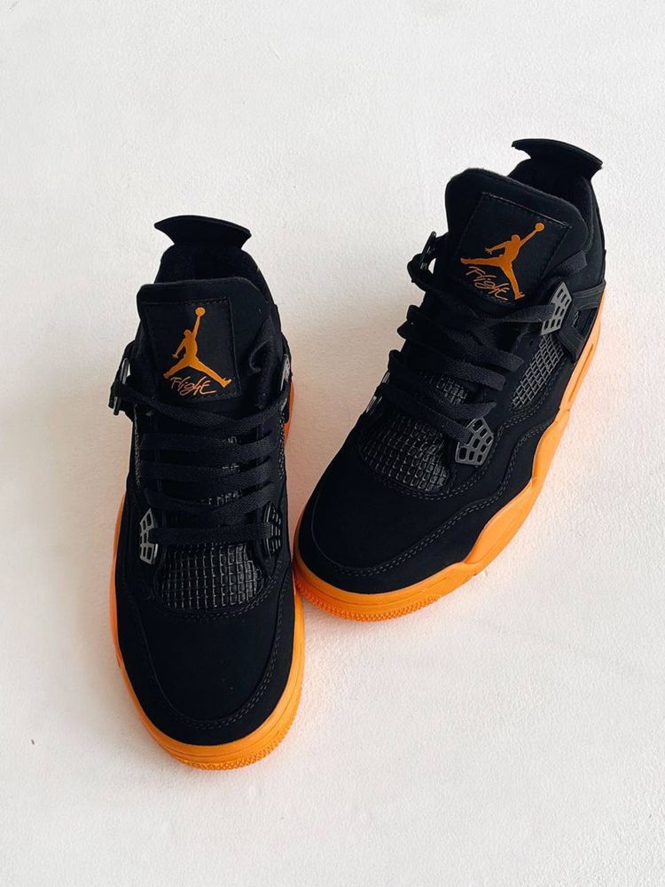 Buty Nike Air Jordan Retro 4 Black Orange 40-45 męskie trampki