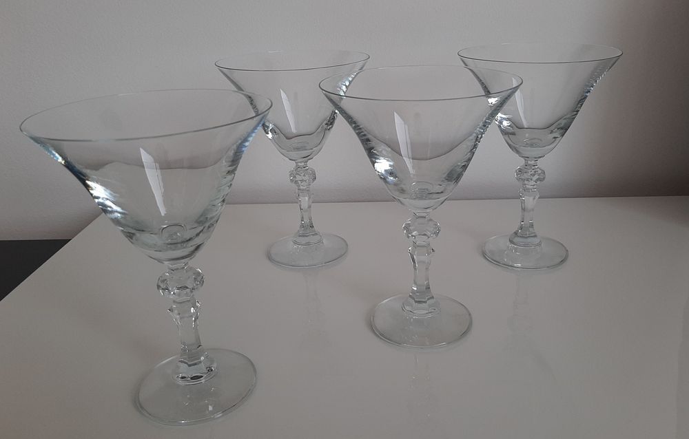 Krosno Krista Kieliszki do Martini drinków 4szt jak kryształ