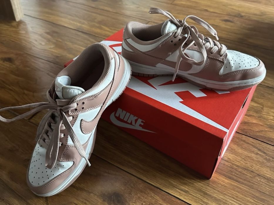 Buty NIKE dunk low Biel/Rose Whisper