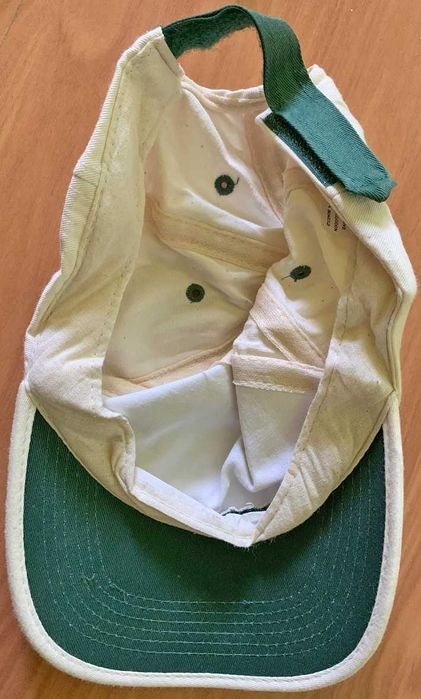 Boné Cap Unissexo, Bege e Verde, Novo