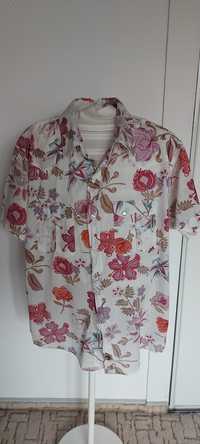 Angielska bawełniana bluzka koszulowa XL