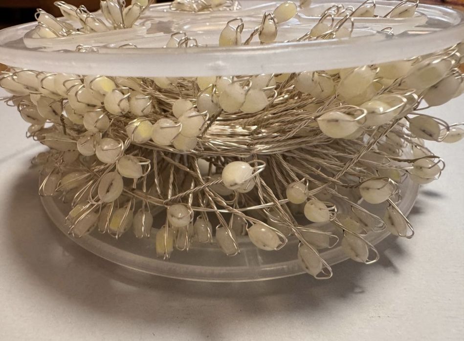 Мішура(хвойна лапа) 20м,30м,срібний дріт,usb, крупний діод. НОВИНКА