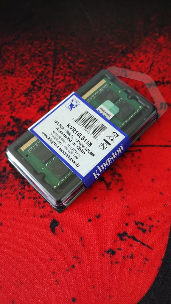Pamięć RAM 1x 8GB Kingston DDR3L 1600MHz PC3-12800 SO-DIMM | KVR16LS11
