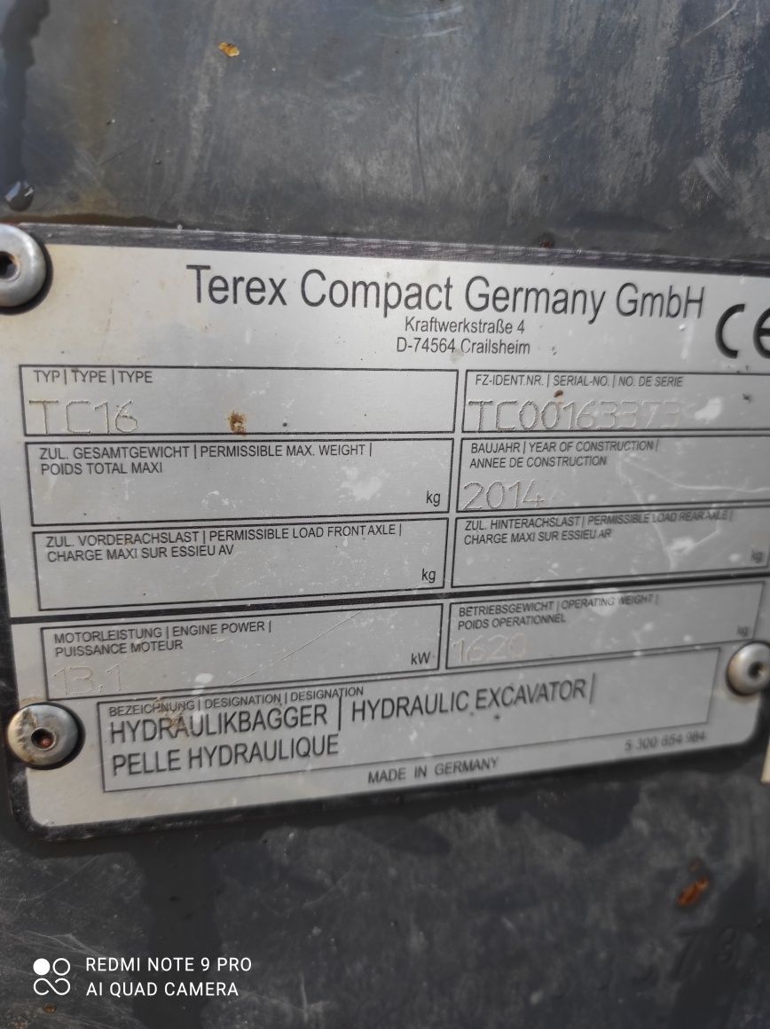 Koparka TEREX TC16