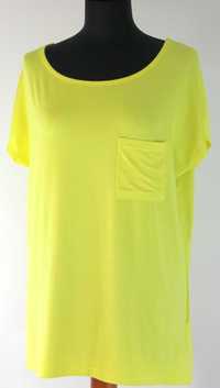 Bluzka T-shirt żółta stretch marki Maite Kely Rozmiar 40/42